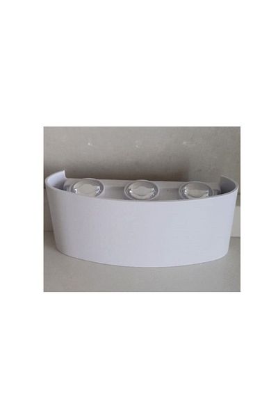 ECONA 6W White Case Outdoor Led Sconce Ciudadidad De Luz