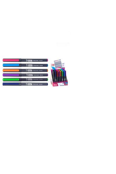 Mikro Fineliner M-2028 Felt Tip Pen 6 Color Set
