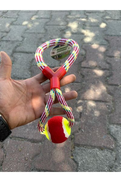 CARNIVAL LAND Rope String Dog Play Ball - Training and Chewing Shoes