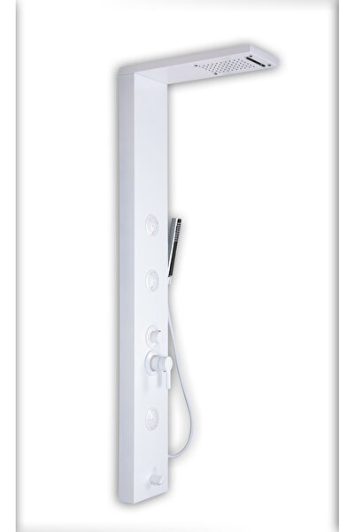 SAM BANYO Sam Fırat White Stayle Duş Paneli. Masajlı Duş Seti, Dikey Jakuzi, ...