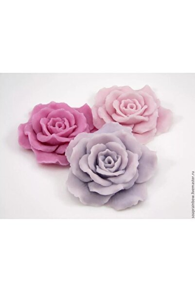 HogART Design Gül Mum Sabun & Kokulutaş Siikon Kalıp