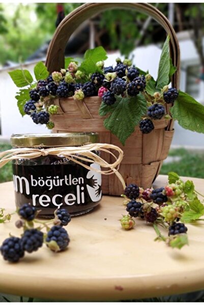 KAVANOZUM Ev Yapımı Katkısız Böğürtlen Reçeli 400 gr Cam Kavanoz