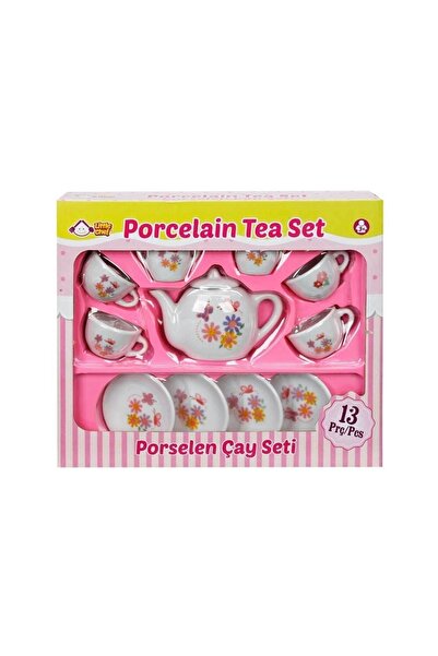 Sunman Porcelain Tea Set 13 Pieces 15017 Butterfly Pattern