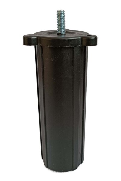 The Zey Gen (CUMPĂRĂ CU ATTENȚIE MĂRIMEA ȘURUBURILOR) - Mobilier de mijloc, scaun, canapea, picior de susținere pentru pat, 6 bucăți, negru, 14 cm, șurub 5/16