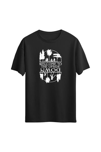 Açık Garaj Unisex Stranger Tings με στάμπα κανονικό κοντομάνικο μπλουζάκι