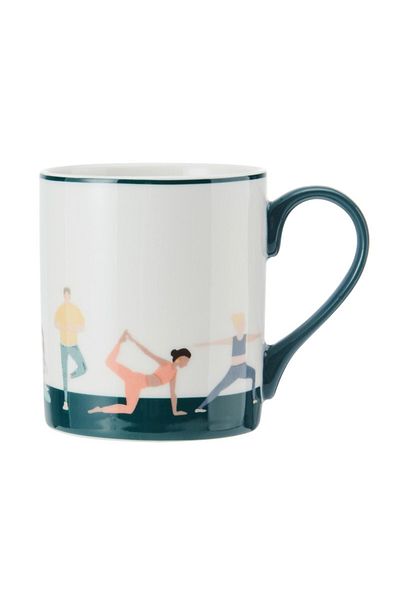 MIKASA Yoga Patterned Fine China Mug - 280ml