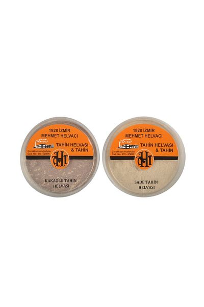 1928 MEHMET HELVACI 2-Pack Deal - Tahini Halva, Plain and Cocoa 900 Grams Amb. Total 1.8 kg