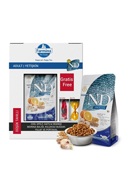 N&D Nd Ocean Morina Balıklı ve Portakallı Düşük Tahıllı Yetişkin Kedi Maması ...