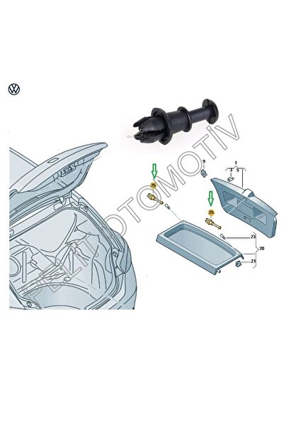 Orjinal Audi A3 Pandizot Askı Ipi Pimi 1m6867574a 2 Adet