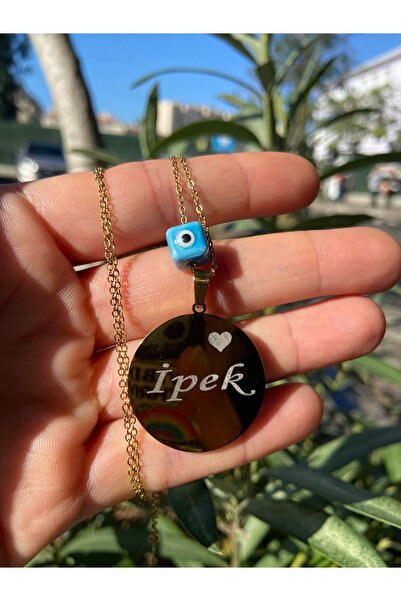 Aksesuar Çelik Plaka Isim,harf Kolye