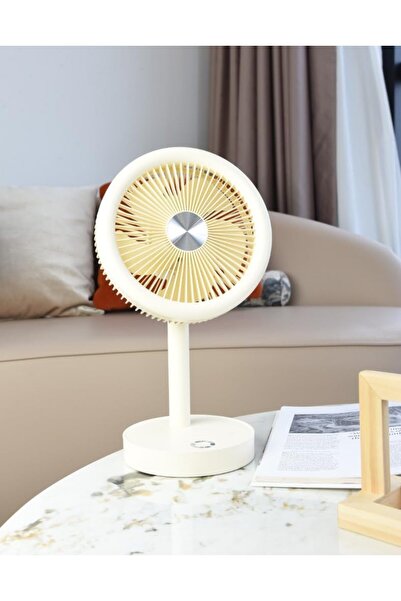 NEVARSA Taşınabilir Mini USB Fan Evde Ofiste Masaüstü 4 Kademeli Dönebilen Ba...