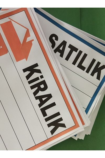 ETİKETLİK FİYATLIK 20 قطعة من إطارات عرض العقارات باللون البرتقالي مع صورة إضافية وقلم
