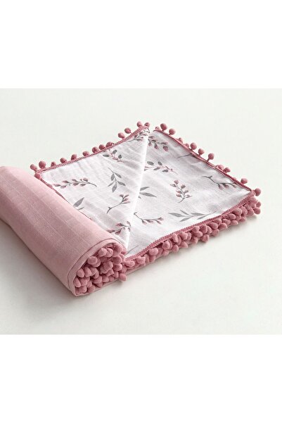 grow with muslin %100 Pamuk Çok Amaçlı Çift Katlı Müslin Battaniye (80X100)