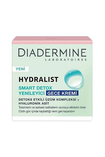 Diadermine Smart Detox Hydralist Night Cream - Renewing 50 ml