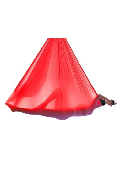 OmSiva مجموعة أرجوحة اليوجا الاحترافية باللون الأحمر غير قابلة للتمدد بطول 36...