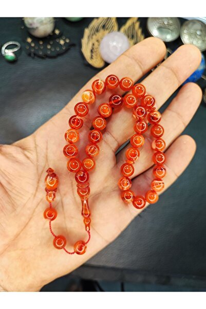 BRC مسبحة صلاة من العنبر بطول المعصم 8 مم من Ayhan Turan مع نظام حرفي