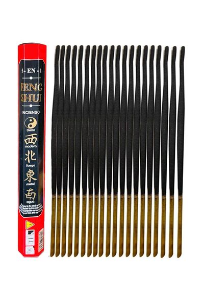 ENJOY SHOP Feng Shui 5 In 1 Enerjili Çubuk Tütsü 1 Paket Içi 20 Adet Bambu Çu...