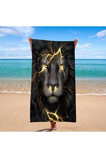 Elmas Dizayn منشفة حمام قطنية ماصة للماء مطبوعة رقمية مقاس 80x150 من ASLAN - ...