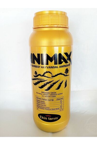 Ekin Tarım Anımax 1 lt - %20 Serbest Hayvansal Aminoasit Içeren Sıvı Organik ...