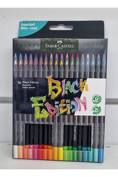 Faber Castell Dry Paint Black Edition 36 Colors