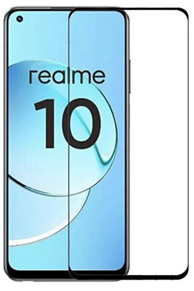 CEPSTOK Realme 10 Kırılmaz Cam 5d Tam Kaplayan 9h Temperli Ekran Koruyucu