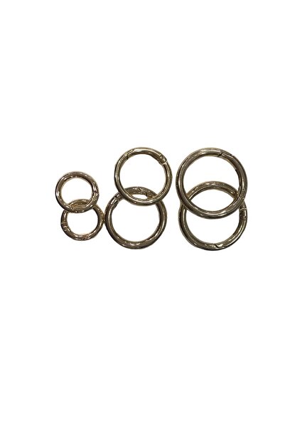 Aslı İplik Metal Yuvarlak Halka Çanta Sapı 2'li 5 cm Büyük Boy