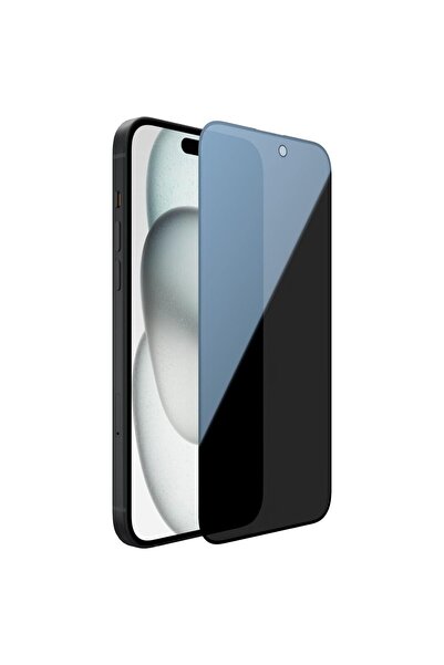 TechnoZone iPhone 15 Görünmez Hayalet Full Kaplayan Ekran Koruyucu Cam
