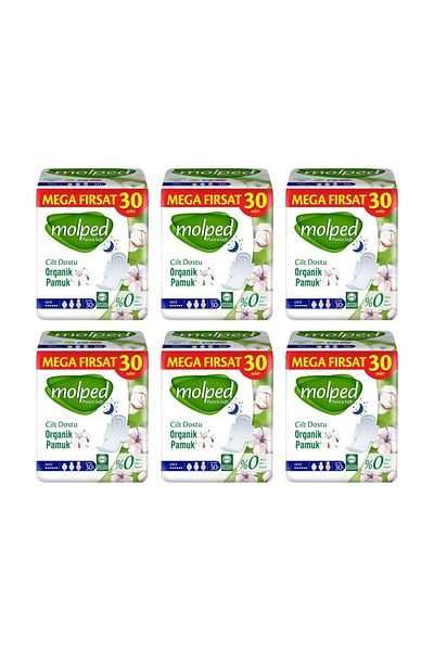 Molped Pure&soft Mega Pack 30pcs X6pk 180 Pieces