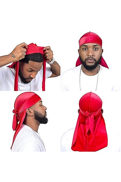 PurpleJam Red Unisex Durag Street Style Hip-hop Bandana