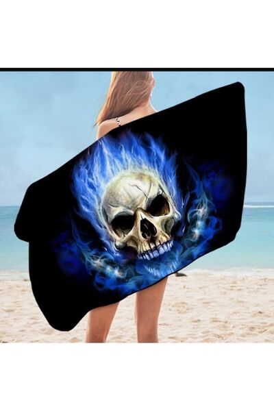 Elmas Dizayn منشفة حمام ماصة للماء مقاس 80x150 - مضادة للبكتيريا، قطن وطباعة ...