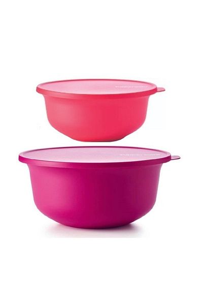 Tupperware Aloha Set of 2 Storage Serving Container (4lt-2lt) Hsgl
