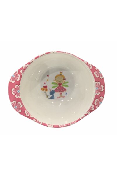 ggs Baby Food Plate Pink Princess Shape Set of 5 Melamine Oval