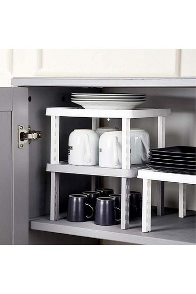 Myend 1 Piece Gondola Large In-Cabinet Organizer Shelf, Cup Rack, Organizer Shelf