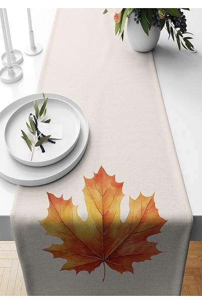 Bertille Home Autumn Series - 140x40 cm Digital Printed Runner (Halloween Autumn)