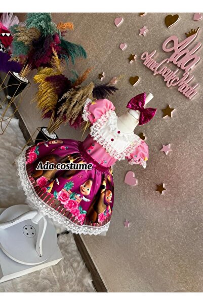 NA ADDESIGN Girl's Lace Puffy Design Dress