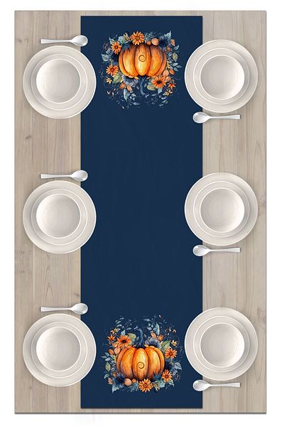 Bertille Home Autumn Series 140x40 Cm - Digital Printed Halloween Runner