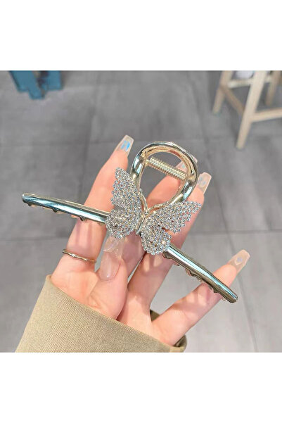 GÜLPEŞE Glpş-7478 Cataramă metalică cu model de fluture din piatră de cristal...