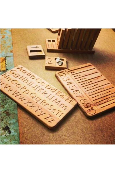 WOODTOY'S ORGANİK OYUNCAK DÜNYASI Montessori Educational Material Number Abacus