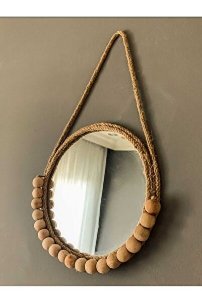 FN 1 BOHEM  PAMPAS DOĞAL JÜT Dekoratif Parlak Şık Hasır Duvar Salon Süs Aynaları bebek odası EV modern
