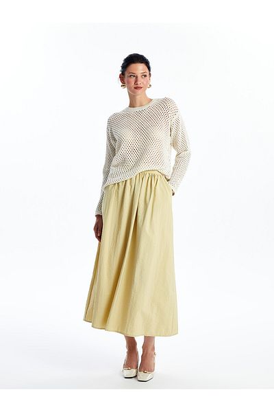LC Waikiki LCW Elastic Waist Straight A-Line Women's Skirt