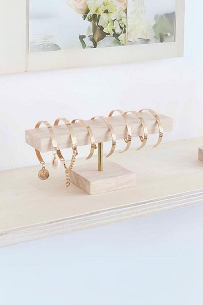 ostende 30 cm Solid Wood Jewelry Organizer - Bracelet Hanger, Watch Accessory and Makeup Organizer