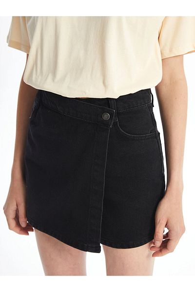 LC Waikiki Fusta pantaloni scurți de jeans XSIDE pentru femei