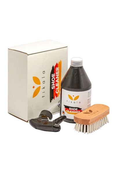 tikala Fırçalı Ayakkabı ve Kumaş Temizleme Spreyi 500 ML - Leke Sökücü Seti