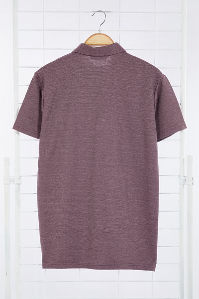 Edit by Trendyol Ανδρικό πλεκτό μπλουζάκι Polo Neck - Plum Basic TEDAW25PO00000