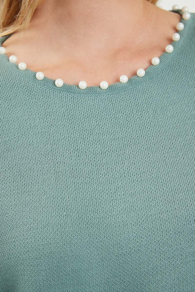 Trendyol Modest Pearl Mint Knitwear Sweater - TCTAW25AK00014
