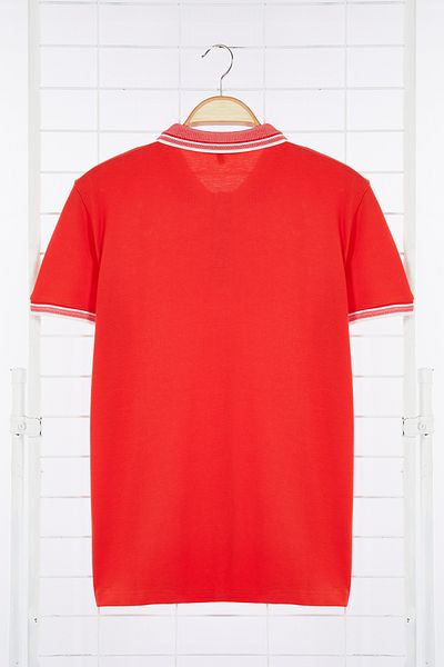 Trendyol Collection Шарени цветя от нар - 100% памук тениска с поло яка TMNSS22PO00014