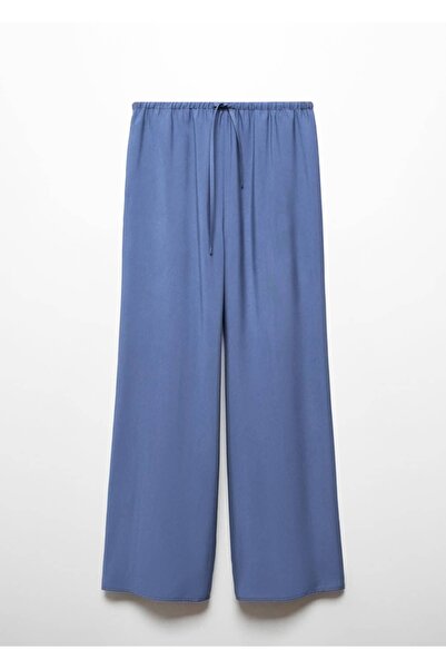 MANGO Woman Elastik belli wideleg pantolon