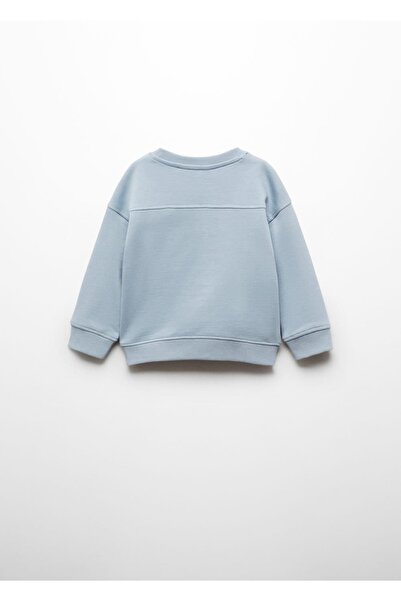 MANGO Baby Dokulu mesajlı sweatshirt