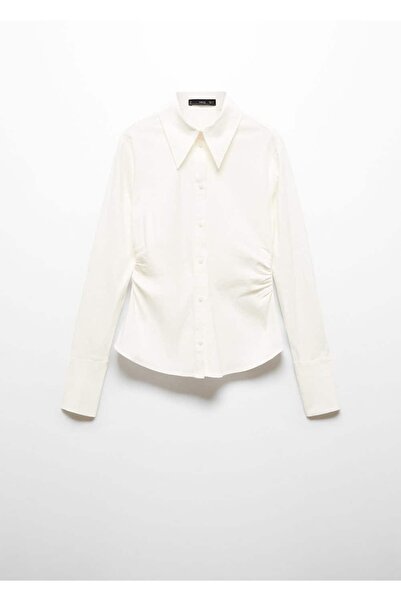 MANGO Woman Ráncos részletes ing