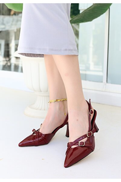 Moka Shopin Бордові лаковані туфлі на підборах Liwan